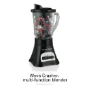Hamilton Beach Multi-Function Blender for Smoothies, Shakes, Icy Drinks & Much More, 40 oz Glass Jar, Black
