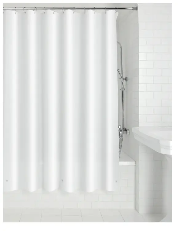 PEVA Shower Liner/Curtain, 70" x 71" - White
