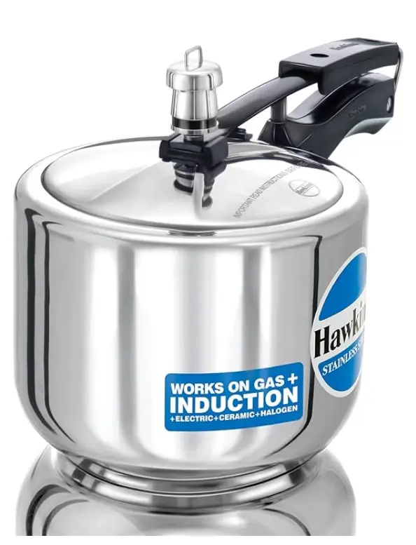 Hawkins 3 Litre Stainless Steel Pressure Cooker, Induction Safe, Silver