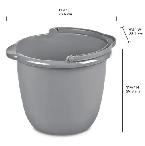 Sterilite 10 Qt/9.5L Bucket with handle and spout