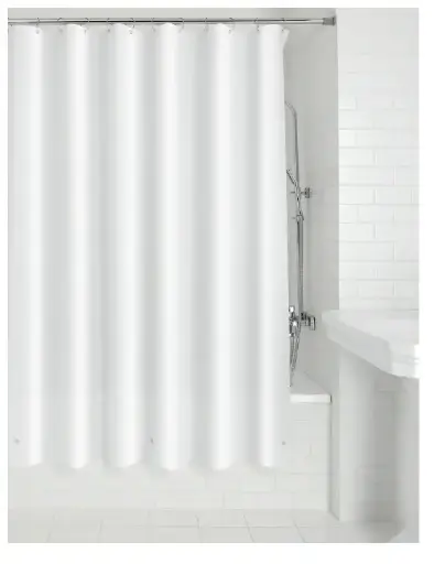PEVA Shower Liner/Curtain, 70" x 71" - White