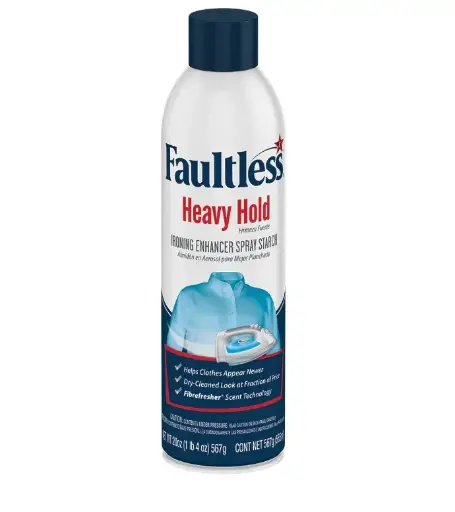 Faultless Heavy Hold Ironing Enhancer Spray Starch 20 oz. Can (New - Unused) - For free with Iron Board