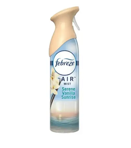 Febreze Air Mist Odor-Fighting Air Freshener, Serene Vanilla Sunrise Scent, 8.8 oz Aerosol Can (New - Unused)