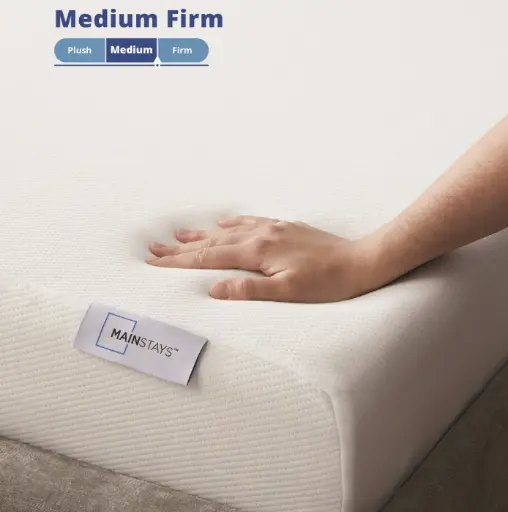 8” Medium Firm Memory Foam Mattress, Queen - No rips/stains